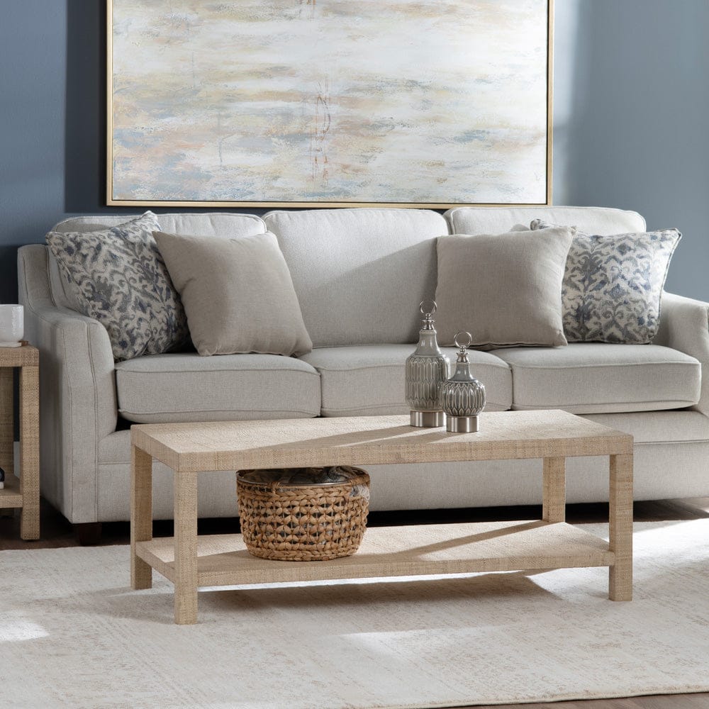 Crestview Collection - Providence Tan Rafia Rectangle Coffee Table / Cocktail Table - CVFDR1007 view 5