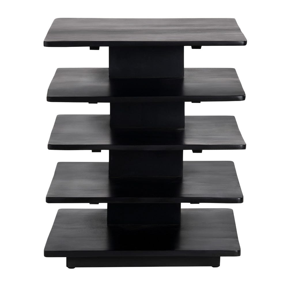 Crestview Collection - Rectangle Black Solid Wood Accent End Table - CVFNR9210 view 2