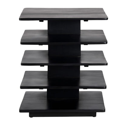 Crestview Collection - Rectangle Black Solid Wood Accent End Table - CVFNR9210 view 2