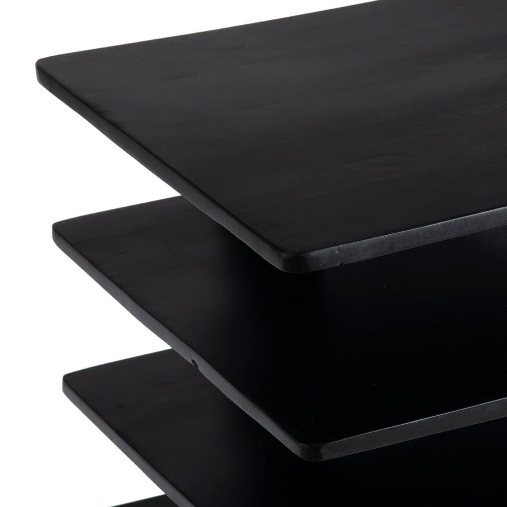 Crestview Collection - Rectangle Black Solid Wood Accent End Table - CVFNR9210 view 3