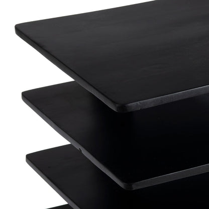 Crestview Collection - Rectangle Black Solid Wood Accent End Table - CVFNR9210 view 3