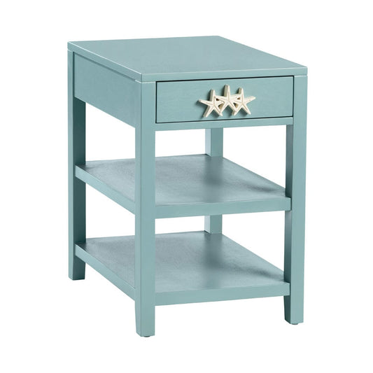 Crestview Collection - Rectangle Blue Wooden Accent End Table - CVFVR8411 view 1