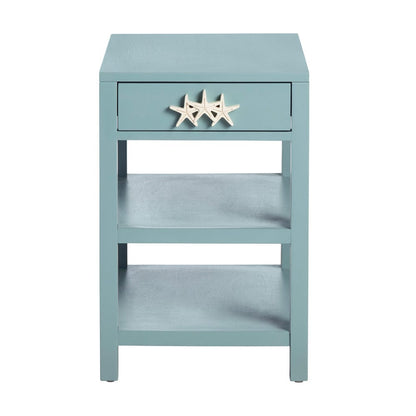 Crestview Collection - Rectangle Blue Wooden Accent End Table - CVFVR8411 view 2