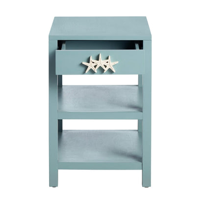 Crestview Collection - Rectangle Blue Wooden Accent End Table - CVFVR8411 view 3