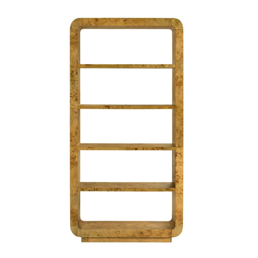 Crestview Collection - Richmond 80 in. Brown Solid Wood 5 Shelf Etagere - CVFDR1167 view 2