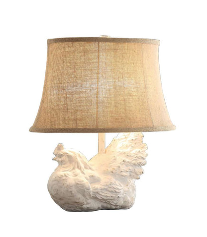 Crestview Collection - Rooster Table Lamp Burlap Shade (Set of 2) - CVAVP894 veiw 1