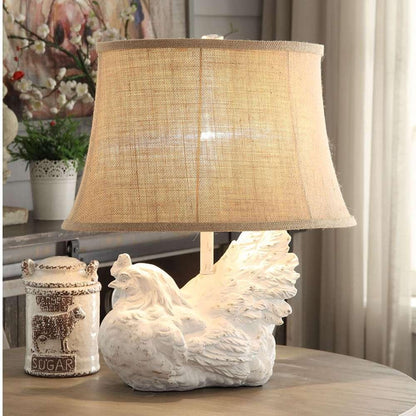 Crestview Collection - Rooster Table Lamp Burlap Shade (Set of 2) - CVAVP894 veiw 2