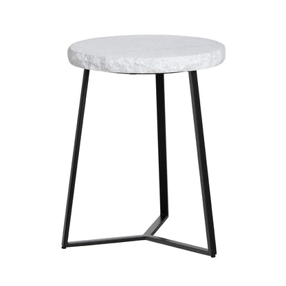 Crestview Collection - Round Black Marble Accent End Table - CVFNR4810 view 1