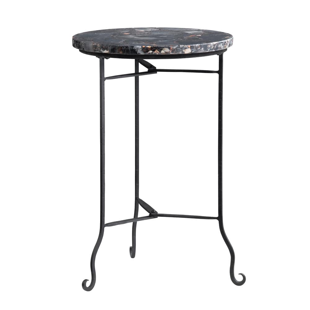 Crestview Collection - Round Black Solid Wood Accent End Table - CVFNR4599 view 1