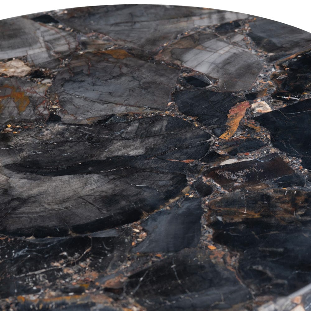 Crestview Collection - Round Black Solid Wood Accent End Table - CVFNR4599 view 4