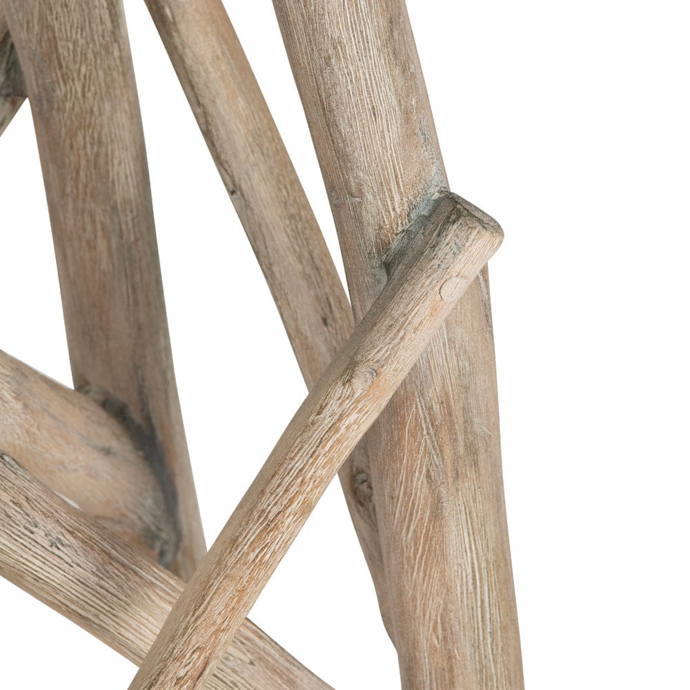 Crestview Collection - Round Brown Solid Wood Accent End Table - CVFDR1324 view 2
