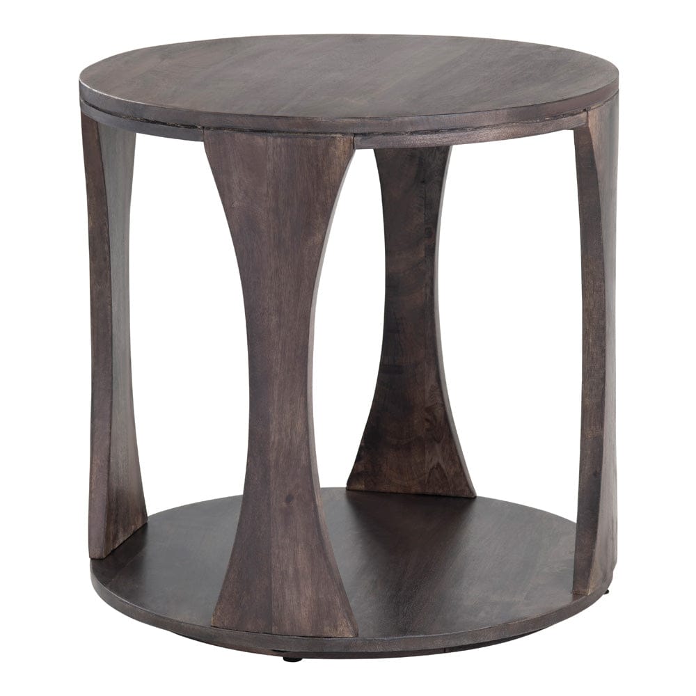Crestview Collection - Round Brown Solid Wood Accent End Table - CVFNR4268 view 1