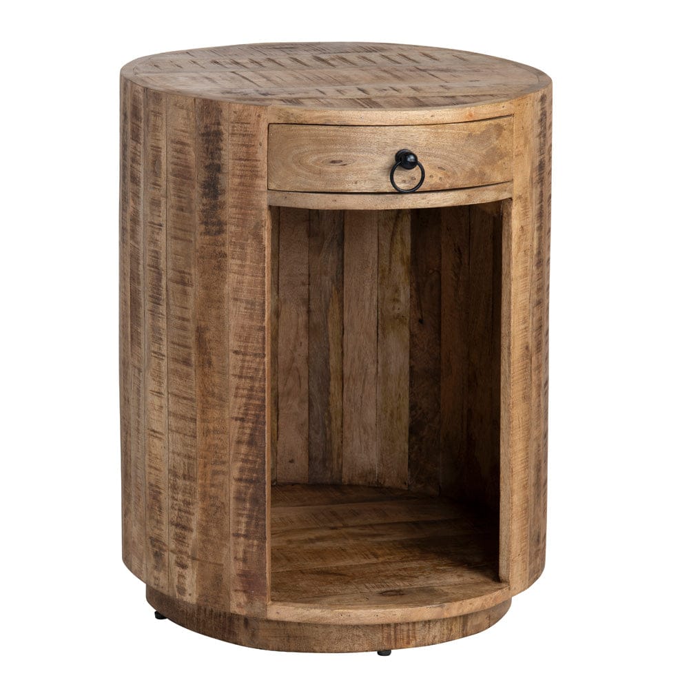 Crestview Collection - Round Brown Solid Wood Accent End Table - CVFNR4524 view 1