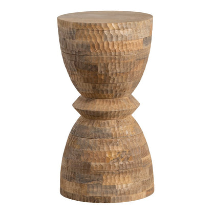 Crestview Collection - Round Brown Solid Wood Accent End Table - CVFNR4556 view 1