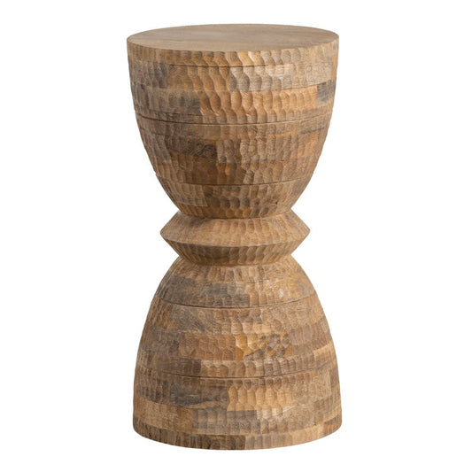 Crestview Collection - Round Brown Solid Wood Accent End Table - CVFNR4556 view 1