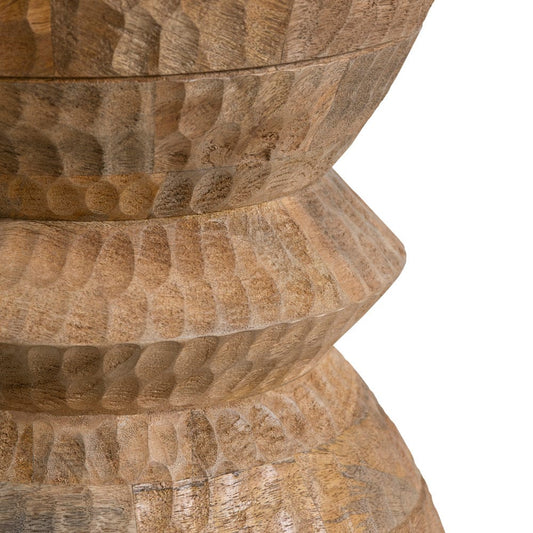 Crestview Collection - Round Brown Solid Wood Accent End Table - CVFNR4556 view 2