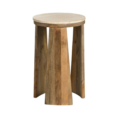 Crestview Collection - Round Brown Solid Wood Accent End Table - CVFNR4811 view 1