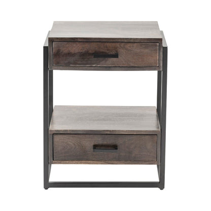 Crestview Collection - Round Brown Solid Wood Accent End Table - CVFNR5082 view 1