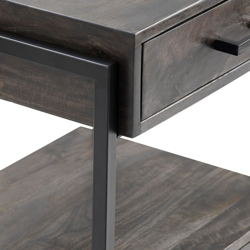 Crestview Collection - Round Brown Solid Wood Accent End Table - CVFNR5082 view 4