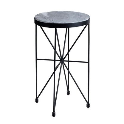 Crestview Collection - Round Gray Marble Accent End Table - CVFNR4601 view 1