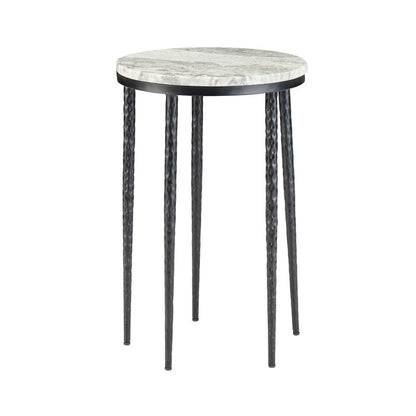 Crestview Collection - Round White Marble Accent End Table - CVFNR5244 view 1