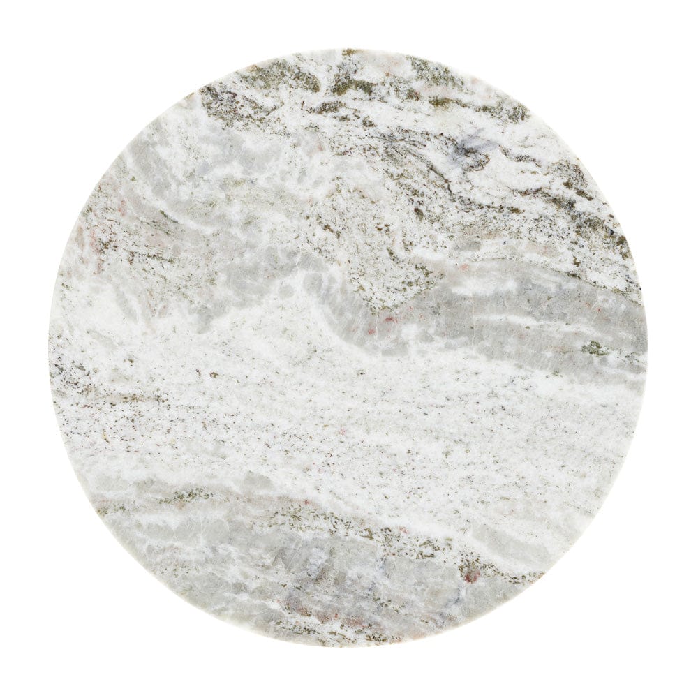 Crestview Collection - Round White Marble Accent End Table - CVFNR5244 view 3
