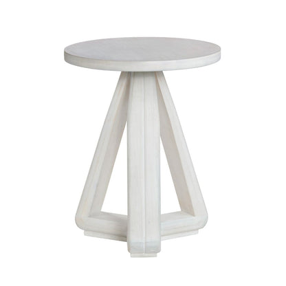 Crestview Collection - Round White Solid Wood Accent End Table - CVFDR1312 view 1