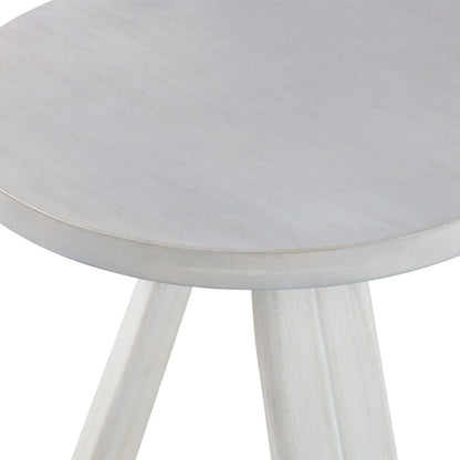 Crestview Collection - Round White Solid Wood Accent End Table - CVFDR1312 view 3