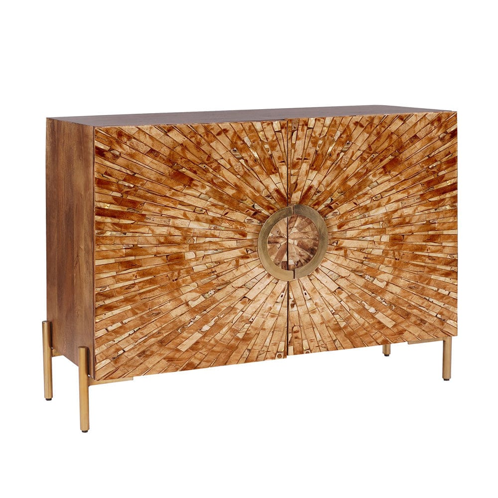 Crestview Collection - Safari Brown Solid Wood 2 Door Accent Cabinet - CVFNR4596 view 1