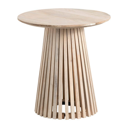 Crestview Collection - San Bernadino Round Brown Solid Wood Accent End Table - CVFNR4569 view 1