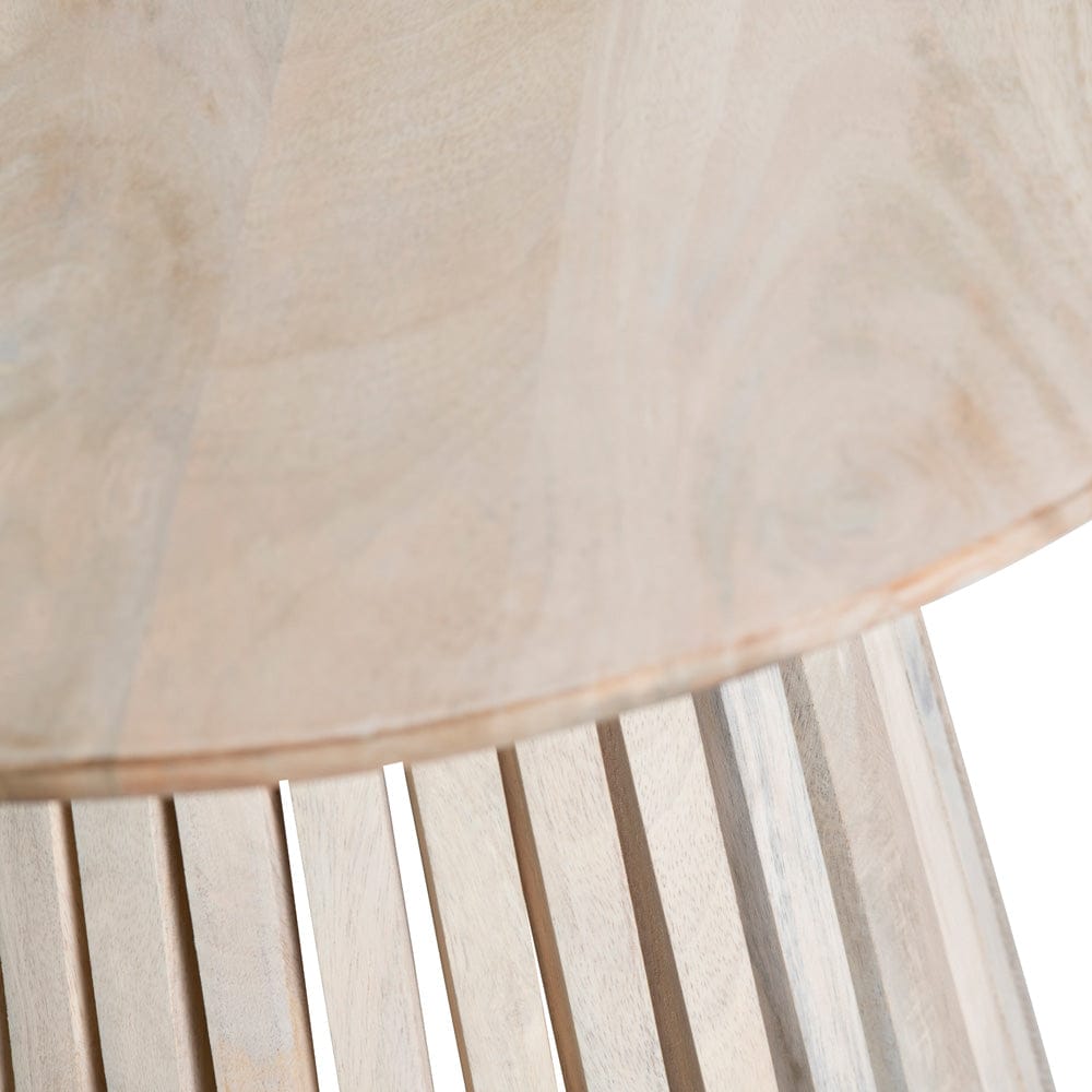 Crestview Collection - San Bernadino Round Brown Solid Wood Accent End Table - CVFNR4569 view 2
