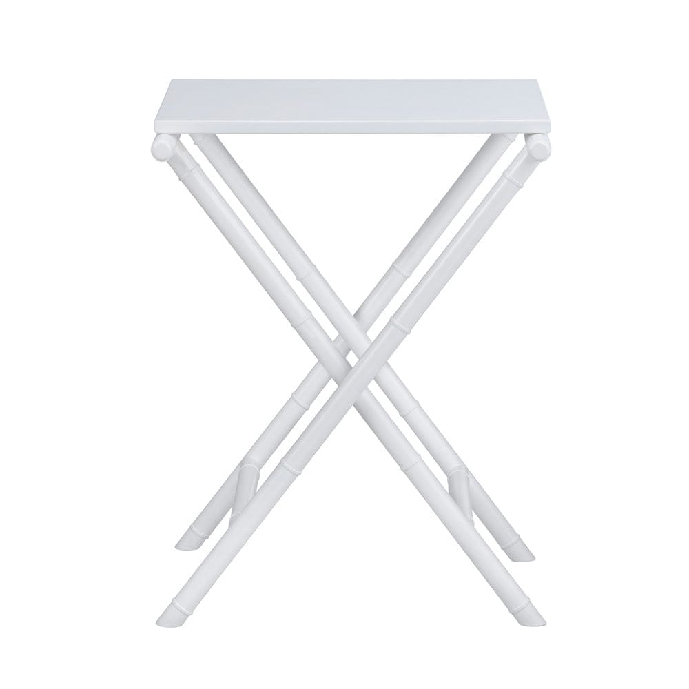 Crestview Collection - Sandy Shores Rectangle White Solid Wood Accent End Table - CVFDR1004 view 2