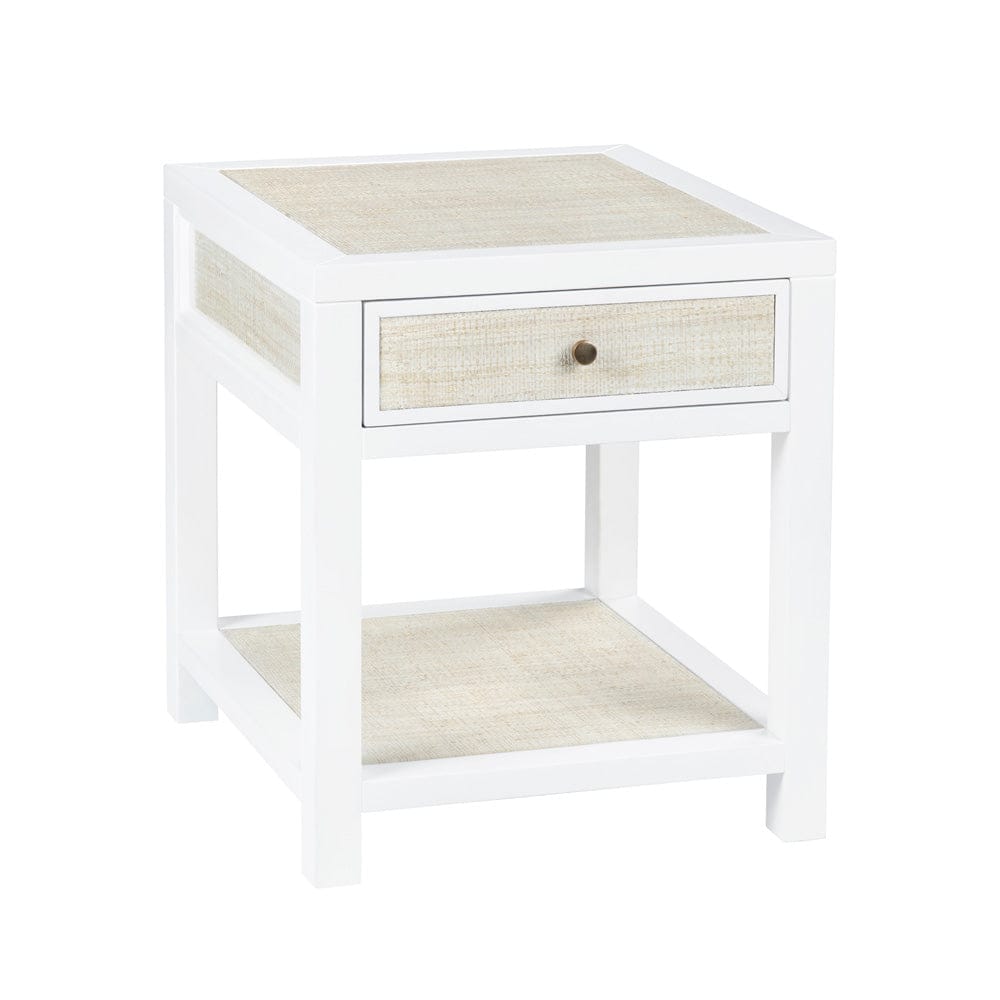 Crestview Collection - Sandy Shores Square White Solid Wood Accent End Table - CVFDR1151 view 1