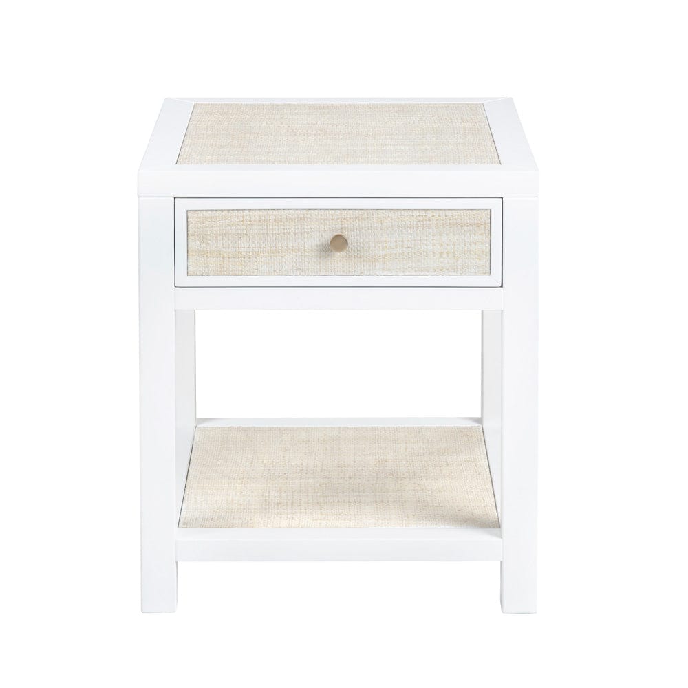Crestview Collection - Sandy Shores Square White Solid Wood Accent End Table - CVFDR1151 view 2