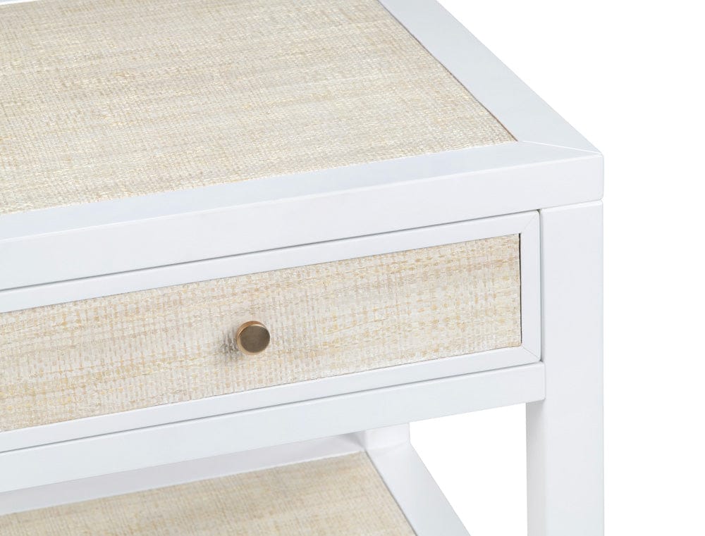 Crestview Collection - Sandy Shores Square White Solid Wood Accent End Table - CVFDR1151 view 4