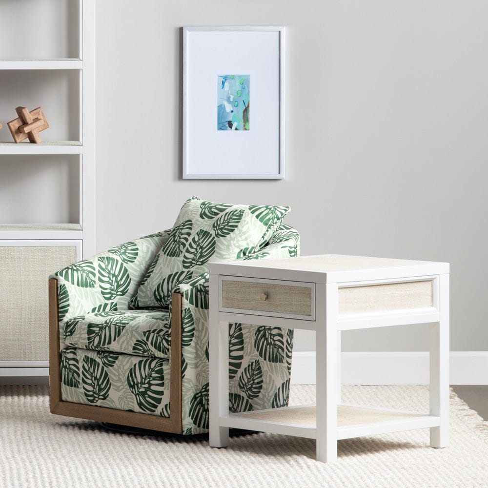 Crestview Collection - Sandy Shores Square White Solid Wood Accent End Table - CVFDR1151 view 7
