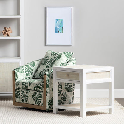 Crestview Collection - Sandy Shores Square White Solid Wood Accent End Table - CVFDR1151 view 7