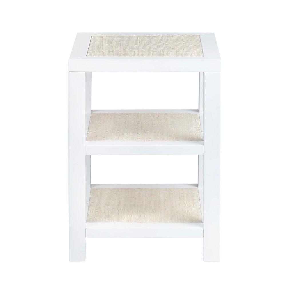 Crestview Collection - Sandy Shores Square White Solid Wood Accent End Table - CVFDR1152 view 2