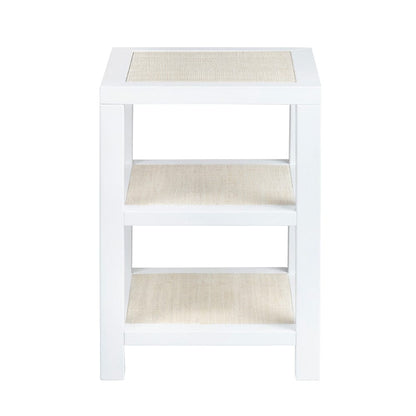Crestview Collection - Sandy Shores Square White Solid Wood Accent End Table - CVFDR1152 view 2