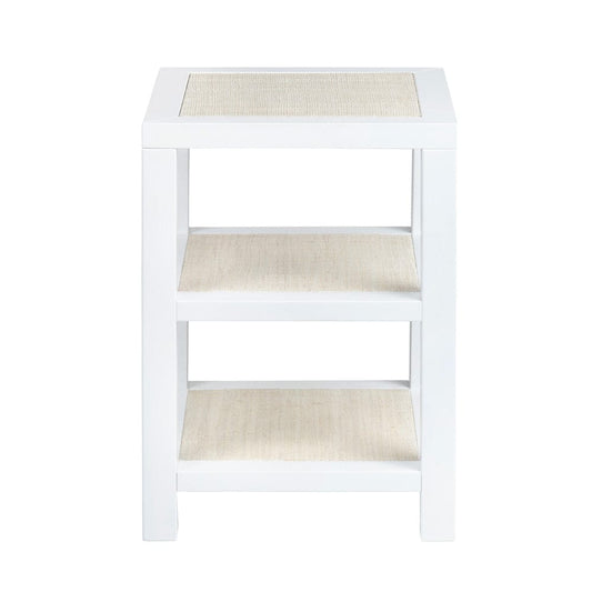 Crestview Collection - Sandy Shores Square White Solid Wood Accent End Table - CVFDR1152 view 2