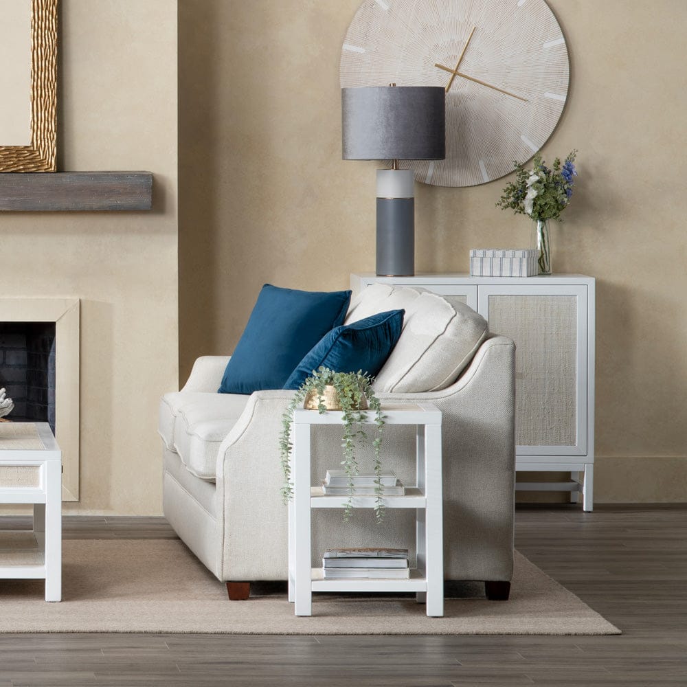 Crestview Collection - Sandy Shores Square White Solid Wood Accent End Table - CVFDR1152 view 5