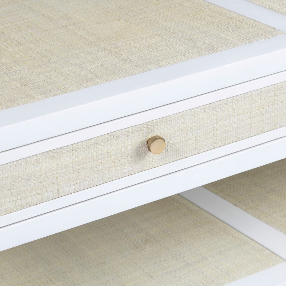 Crestview Collection - Sandy Shores White Solid Wood Rectangle Coffee Table / Cocktail Table - CVFDR1150 view 4