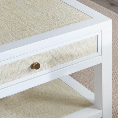 Crestview Collection - Sandy Shores White Solid Wood Rectangle Coffee Table / Cocktail Table - CVFDR1150 view 5