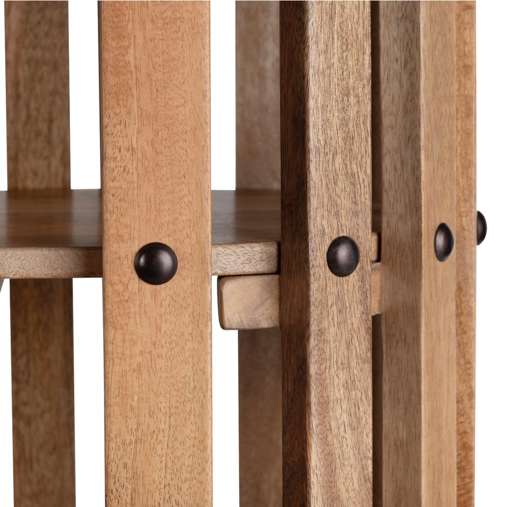 Crestview Collection - Santa Ana 76 in. Brown Solid Wood 5 Shelf Bookcase - CVFNR4506 view 3