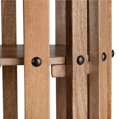 Crestview Collection - Santa Ana 76 in. Brown Solid Wood 5 Shelf Bookcase - CVFNR4506 view 3