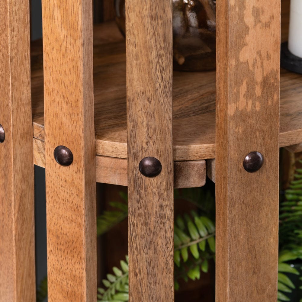 Crestview Collection - Santa Ana 76 in. Brown Solid Wood 5 Shelf Bookcase - CVFNR4506 view 4