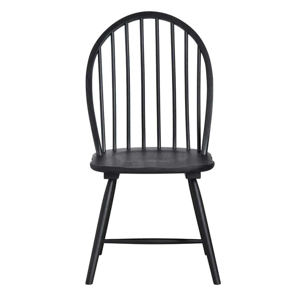 Crestview Collection - Set of 2 Black Solid Wood Dining Chair - CVFVR8401 view 2