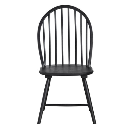 Crestview Collection - Set of 2 Black Solid Wood Dining Chair - CVFVR8401 view 2