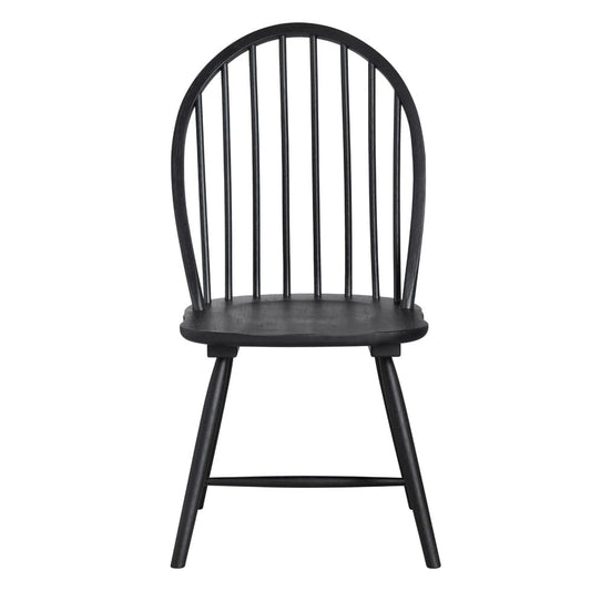Crestview Collection - Set of 2 Black Solid Wood Dining Chair - CVFVR8401 view 2