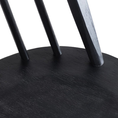 Crestview Collection - Set of 2 Black Solid Wood Dining Chair - CVFVR8401 view 3